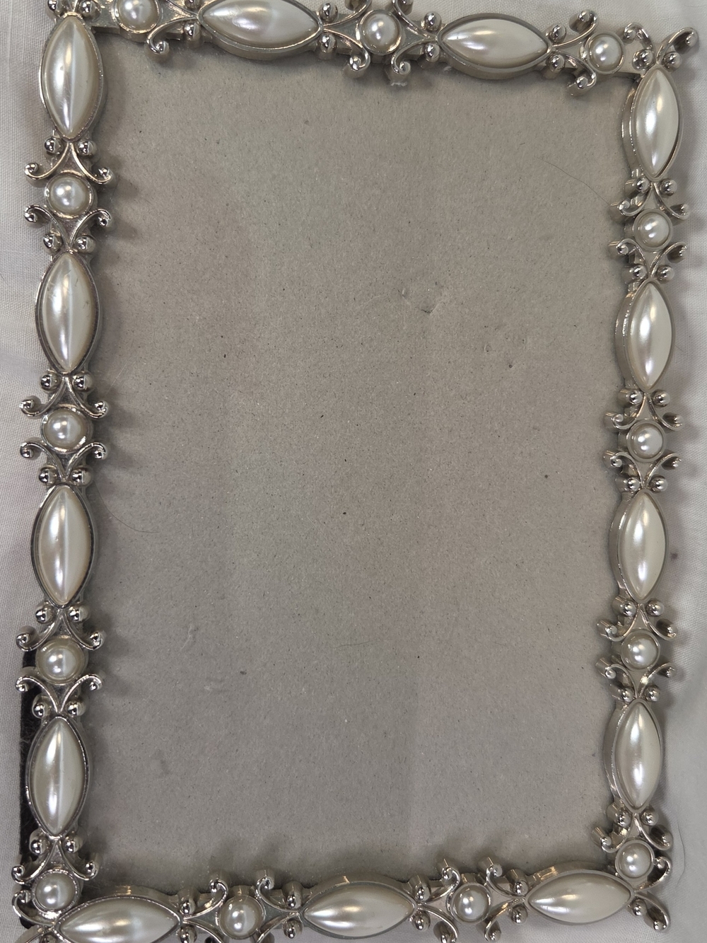 Valerie Bertinelli Silver-Tone Frame with Pearl Accents